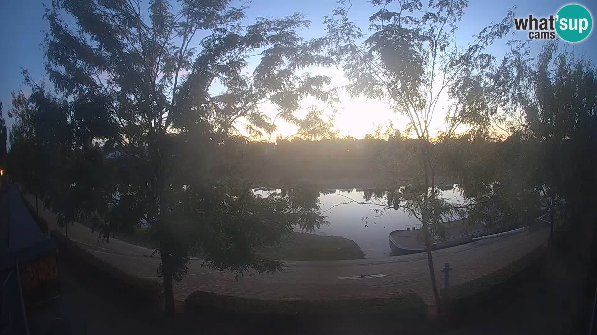 Sisak live webcam Kolpa river view – Croatia