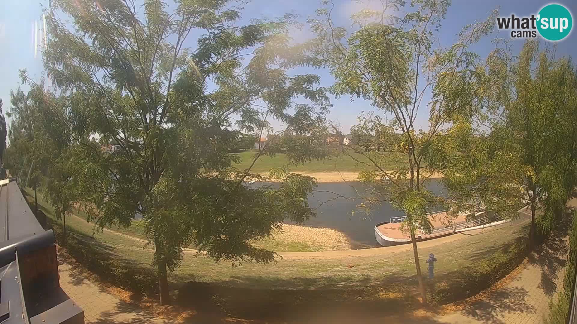 Sisak Live-Webcam Blick auf den Fluss Kolpa – Kroatien