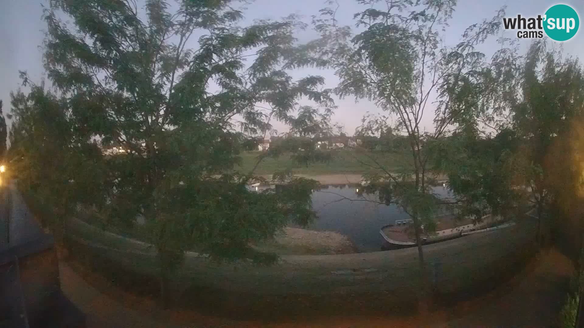 Sisak live webcam – vista sul fiume Kolpa – Croazia