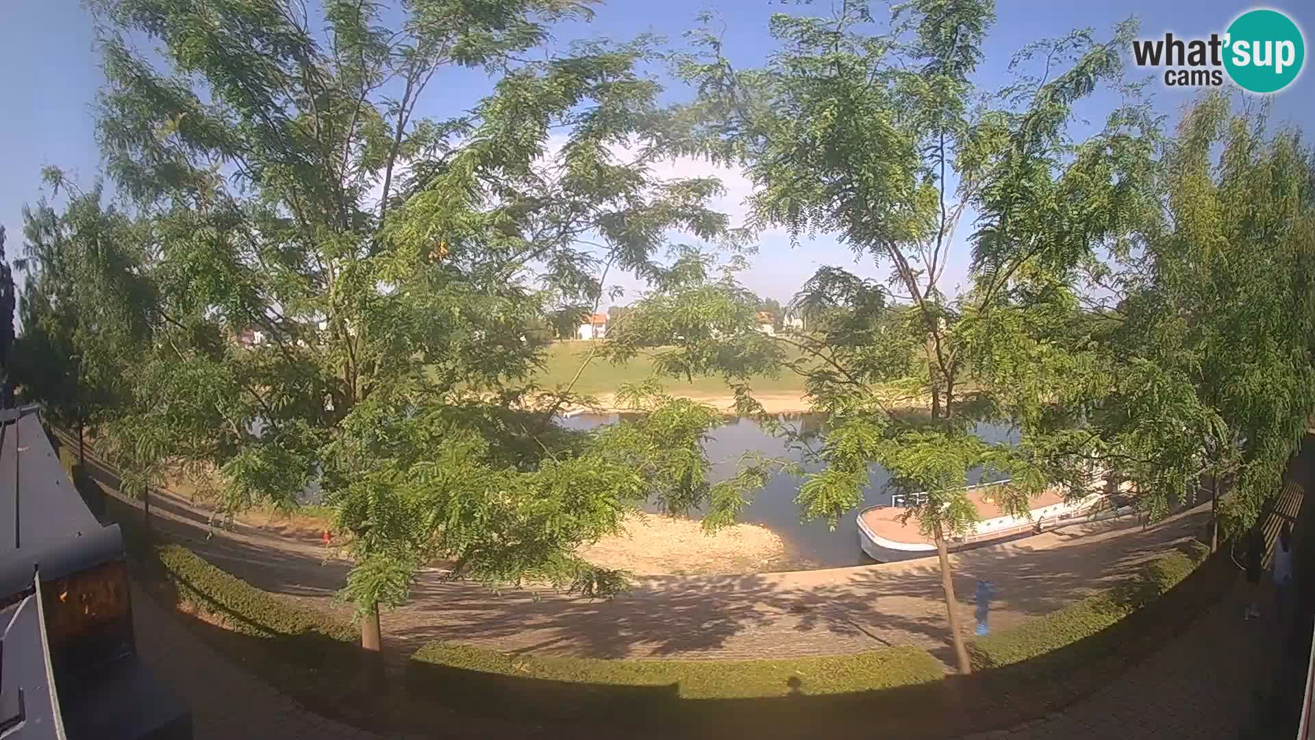 Sisak Live-Webcam Blick auf den Fluss Kolpa – Kroatien