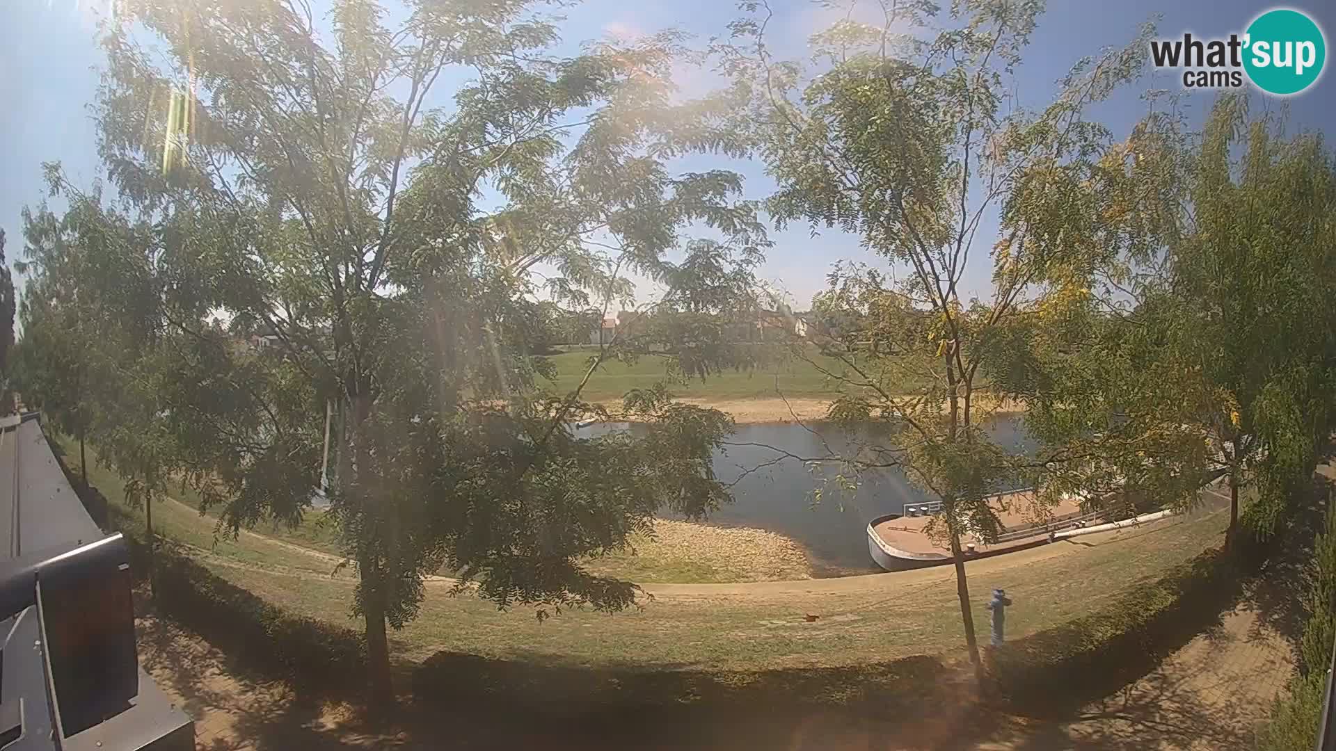 Sisak live webcam Kolpa river view – Croatia