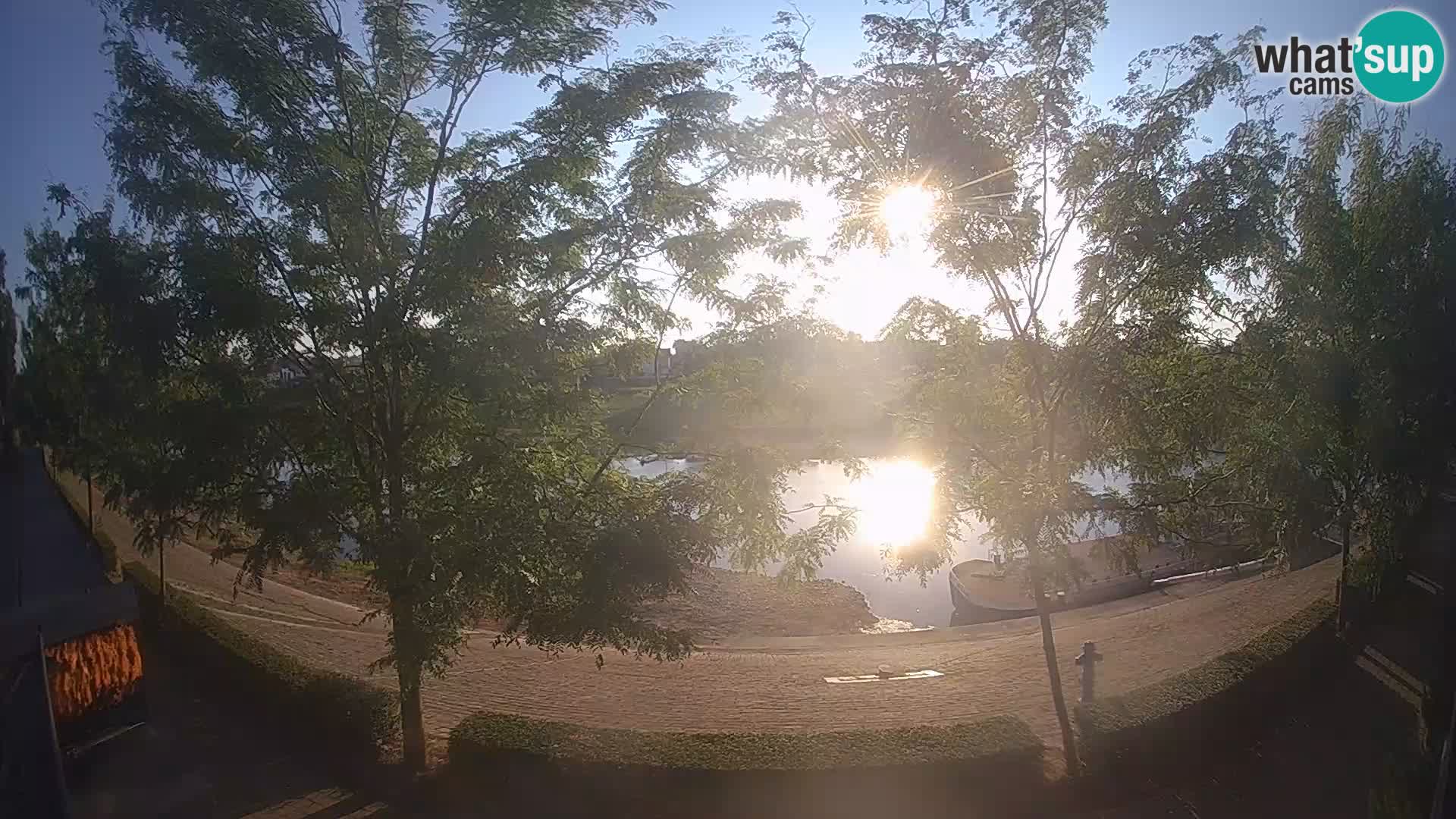 Sisak live webcam – vista sul fiume Kolpa – Croazia