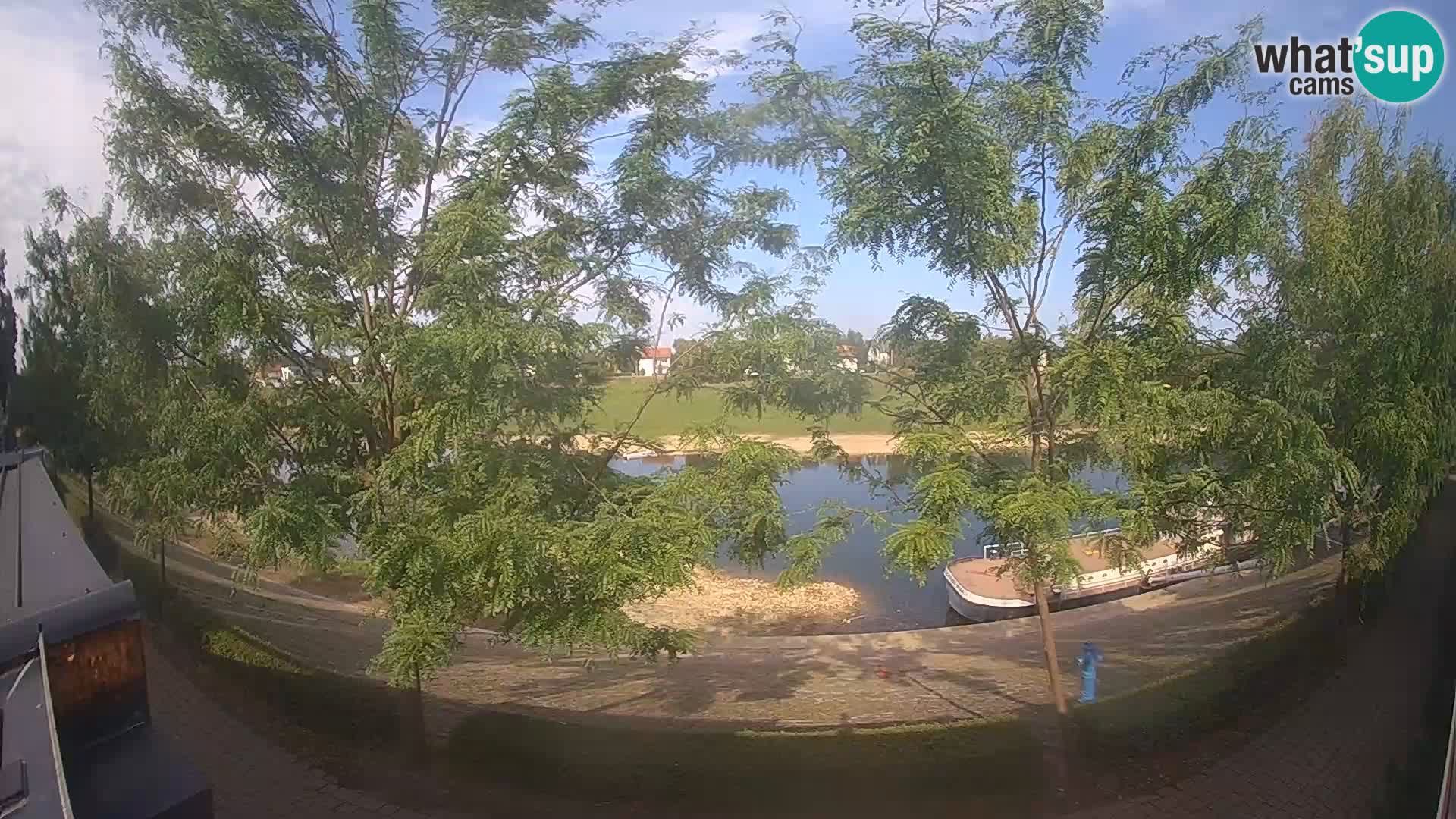 Sisak webcam en vivo Kolpa river view – Croacia