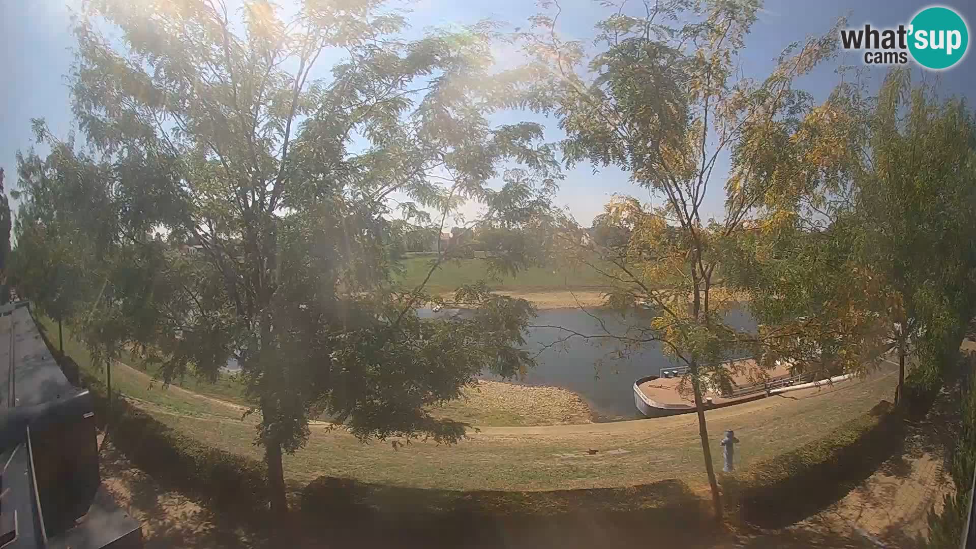 Sisak Live-Webcam Blick auf den Fluss Kolpa – Kroatien