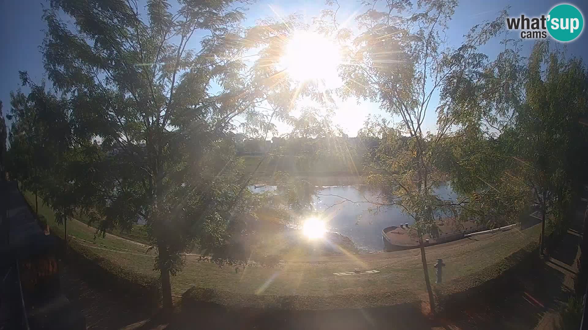 Sisak Live-Webcam Blick auf den Fluss Kolpa – Kroatien