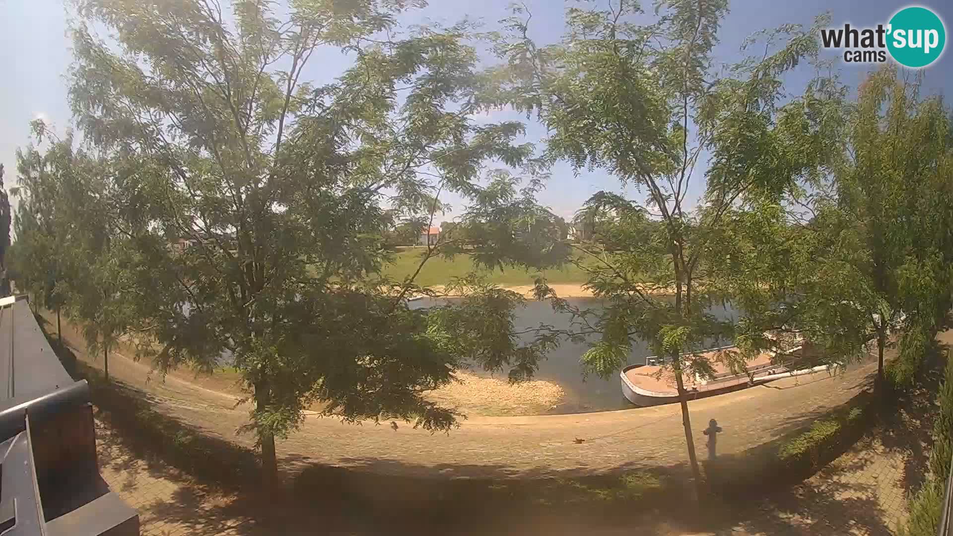 Sisak live webcam – vista sul fiume Kolpa – Croazia