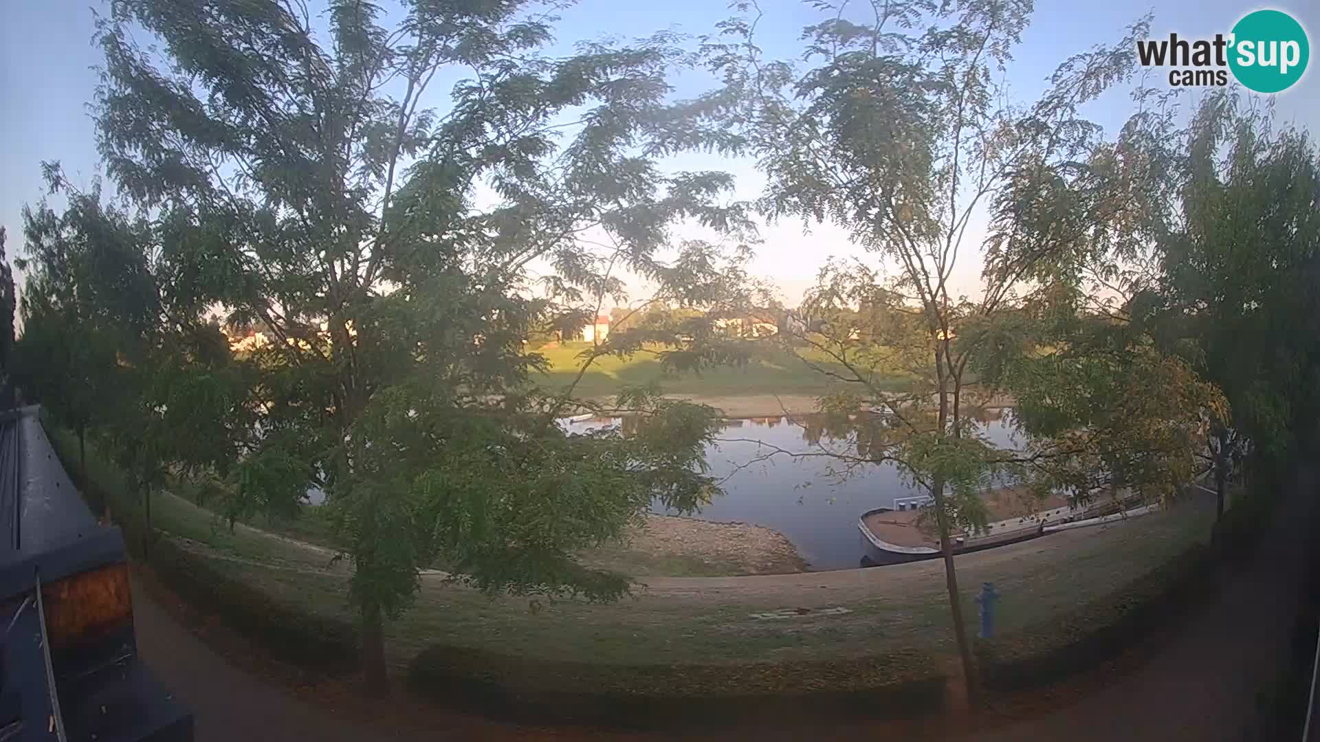 Sisak Live-Webcam Blick auf den Fluss Kolpa – Kroatien