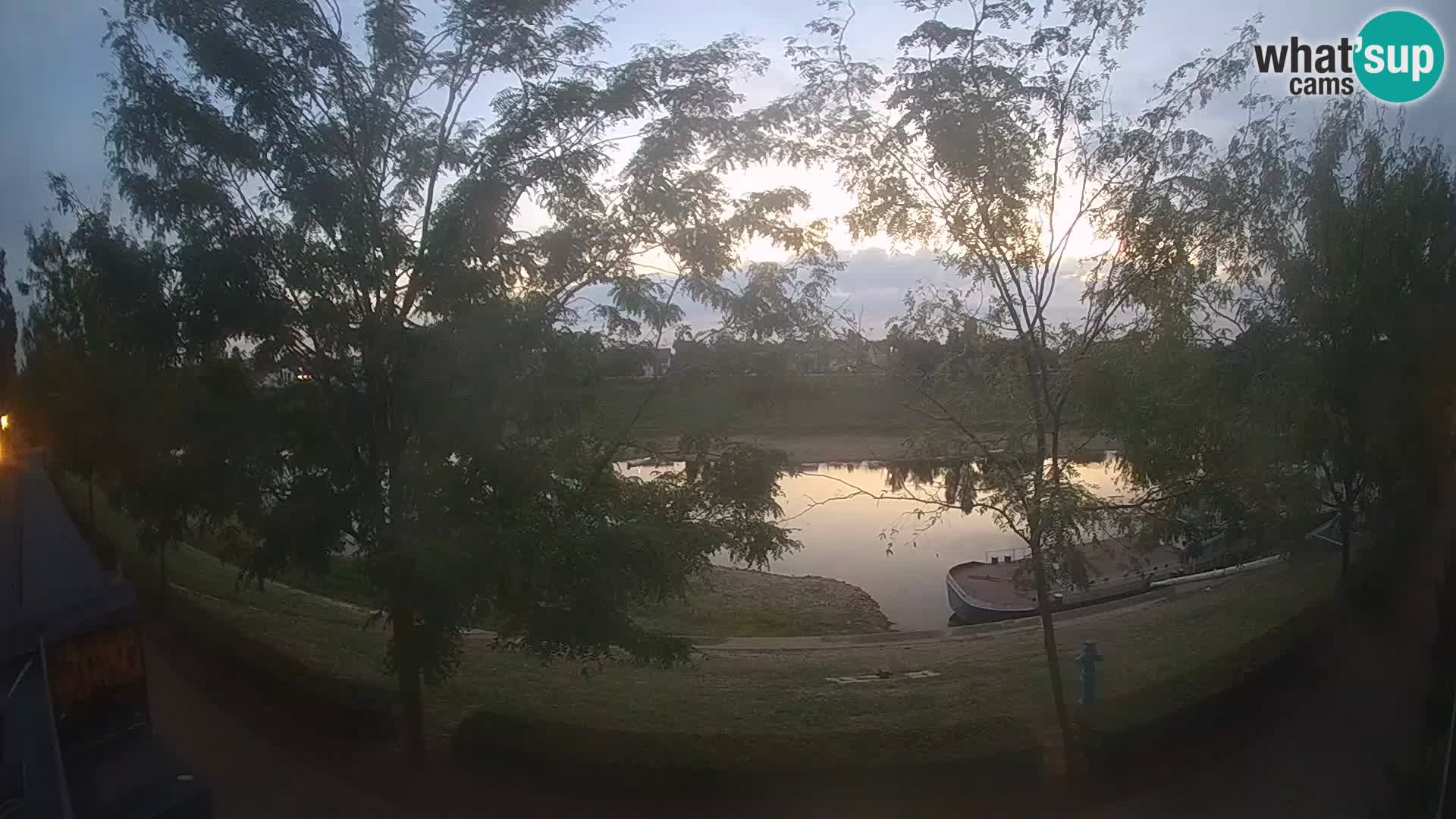 Sisak live webcam pogled na reku Kolpu