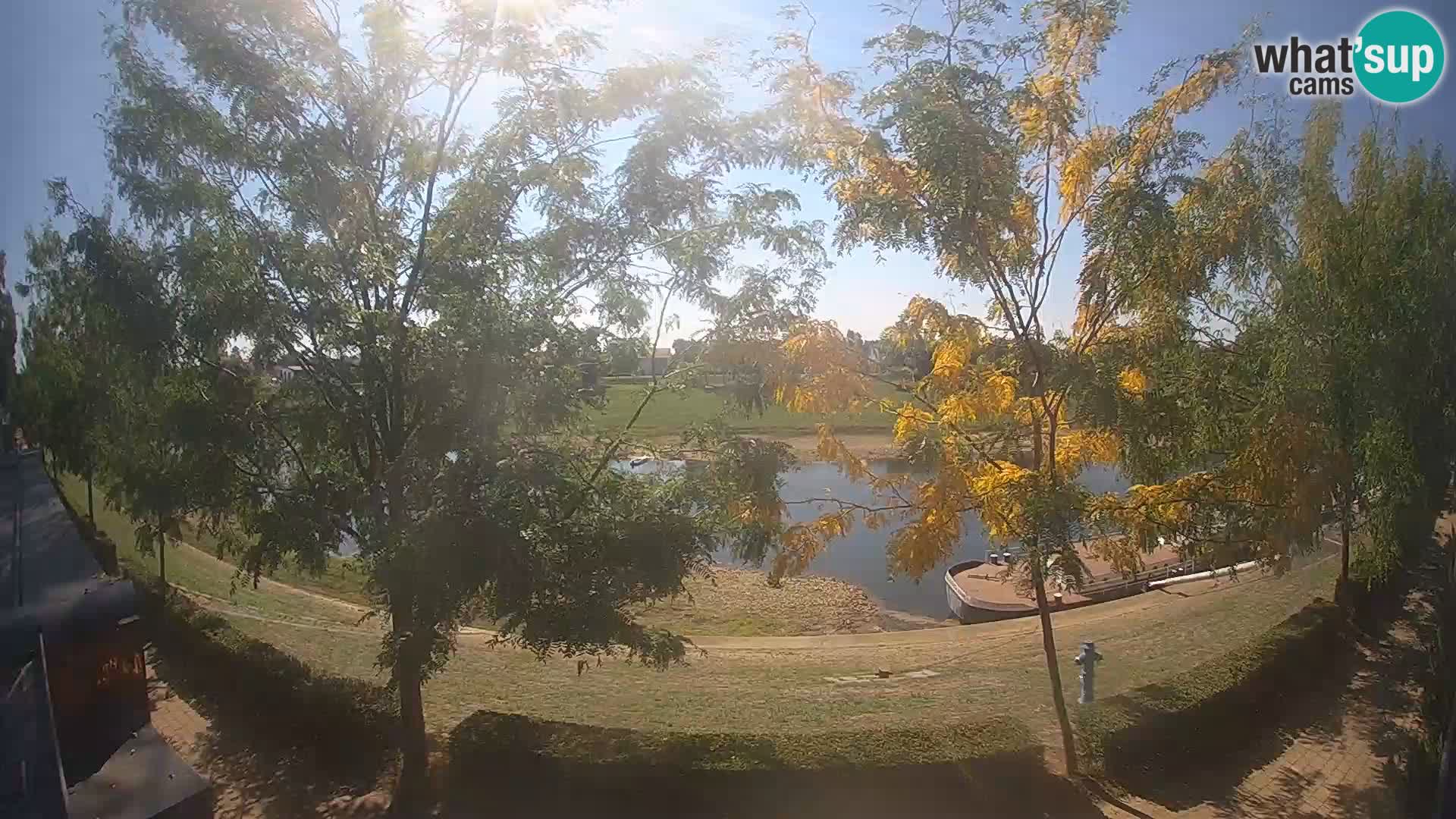 Sisak live webcam – vista sul fiume Kolpa – Croazia