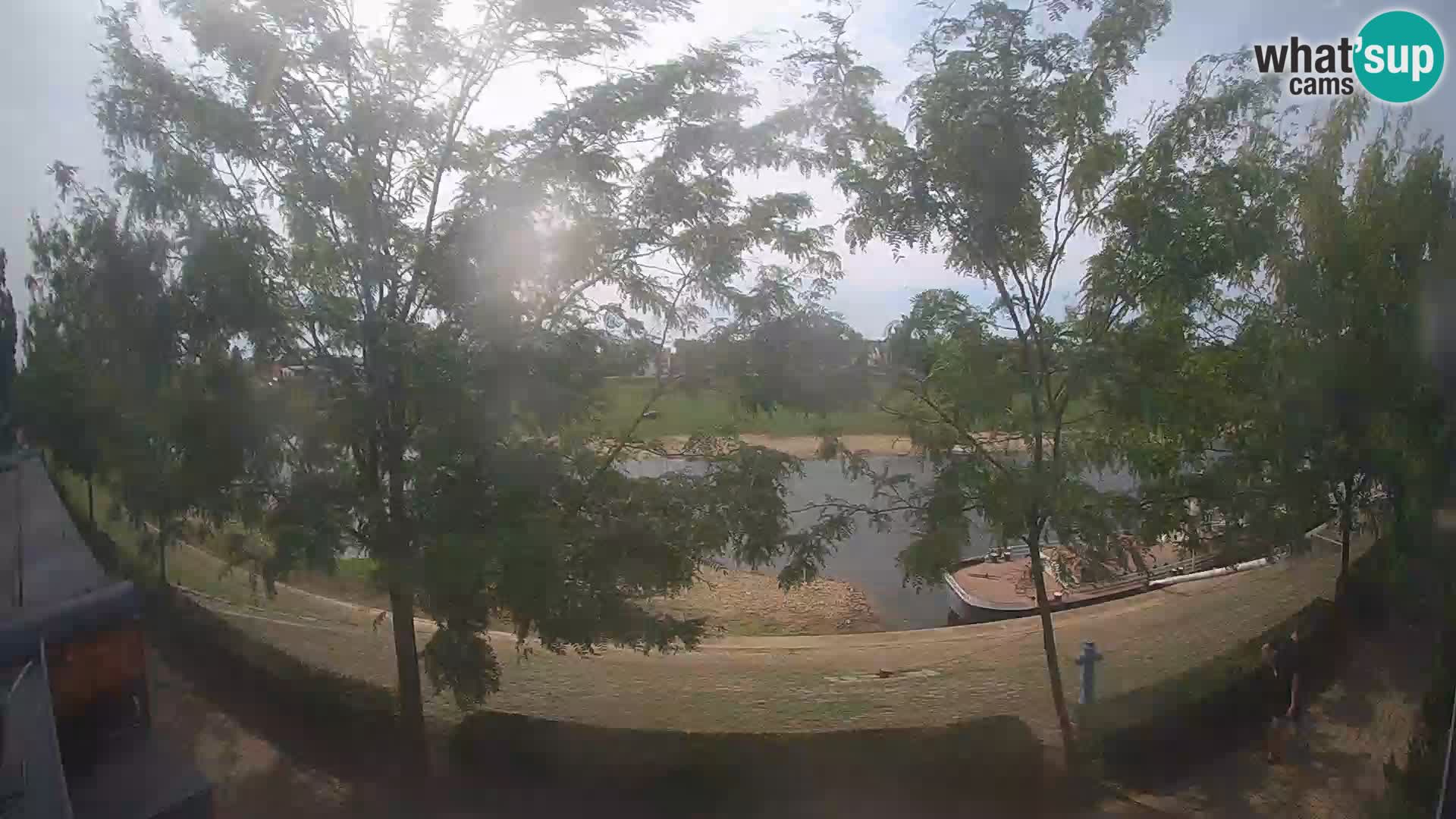 Sisak webcam en vivo Kolpa river view – Croacia
