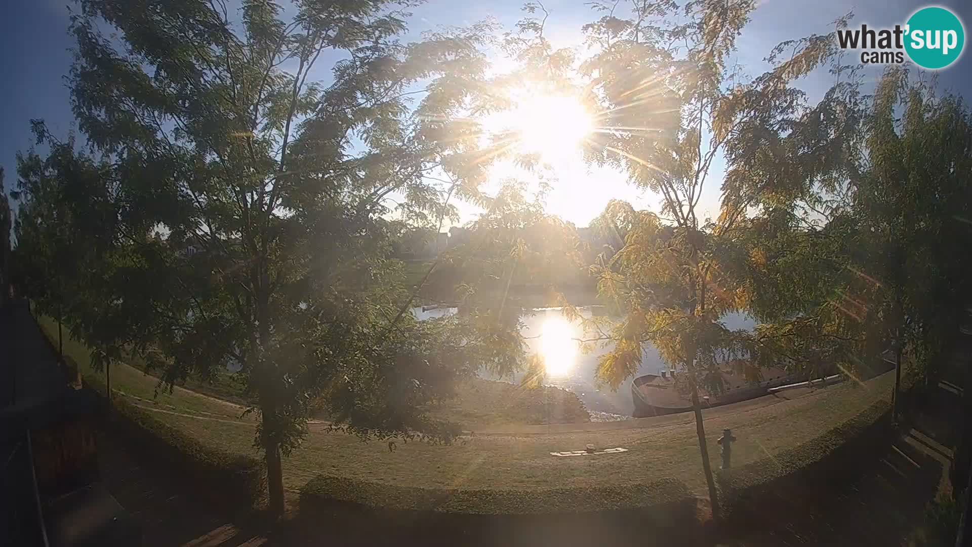Sisak live webcam pogled na reku Kolpu