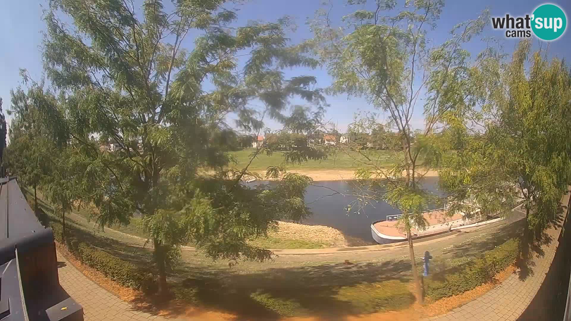 Sisak live webcam – vista sul fiume Kolpa – Croazia