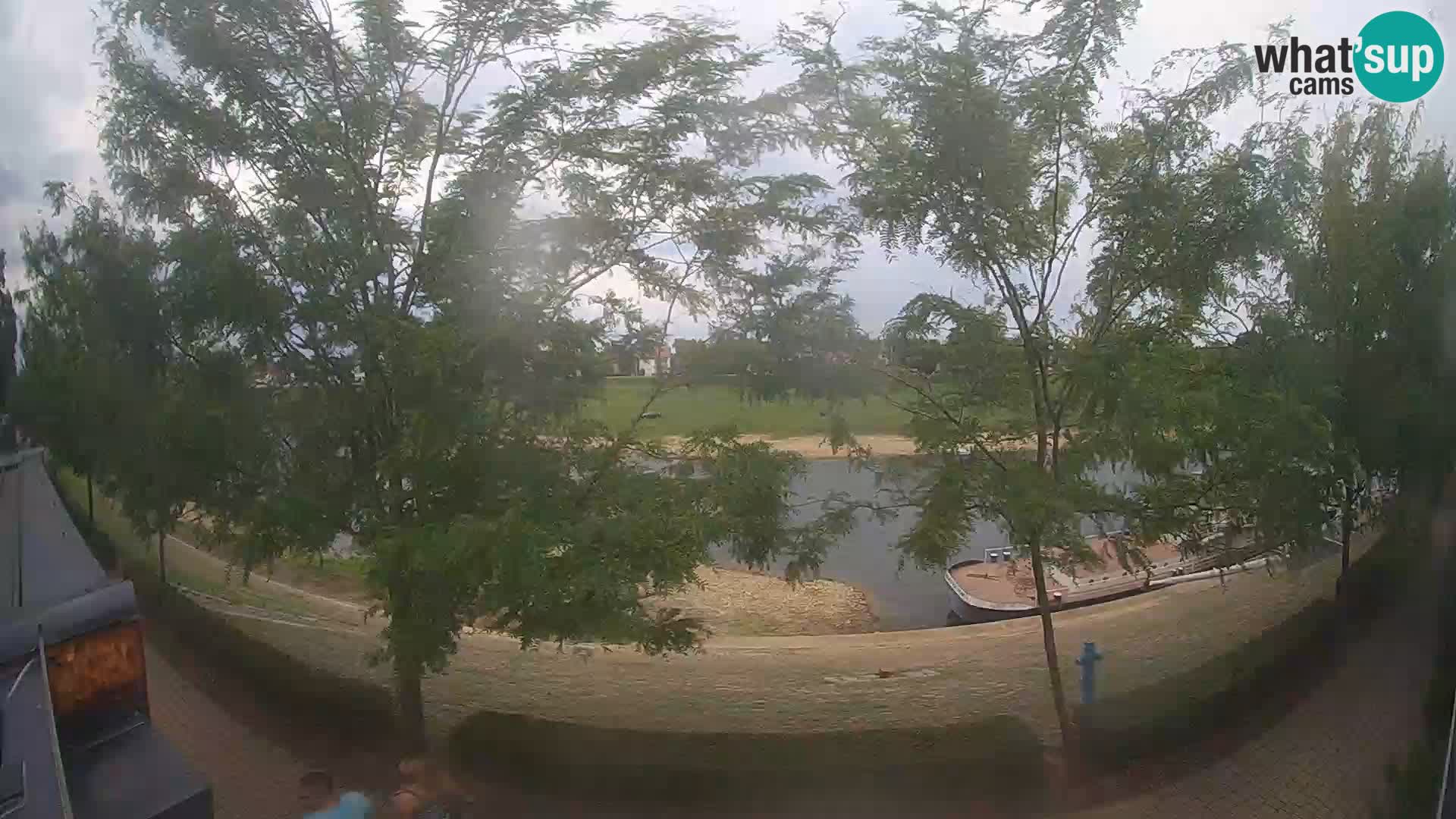 Sisak live webcam – vista sul fiume Kolpa – Croazia