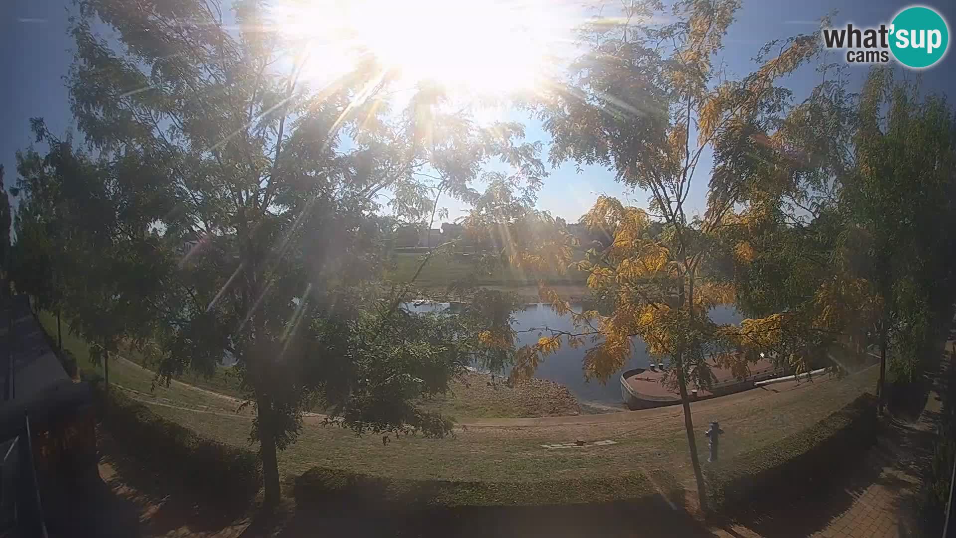 Sisak webcam en direct – vue sur la rivière Kolpa – Croatie