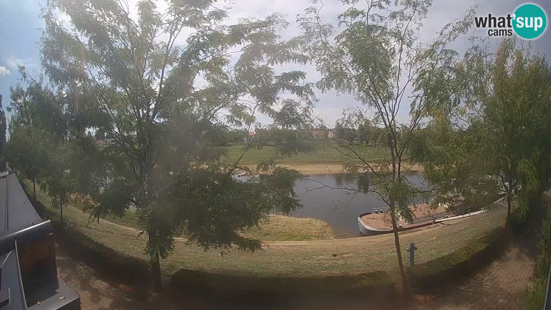 Sisak Live-Webcam Blick auf den Fluss Kolpa – Kroatien