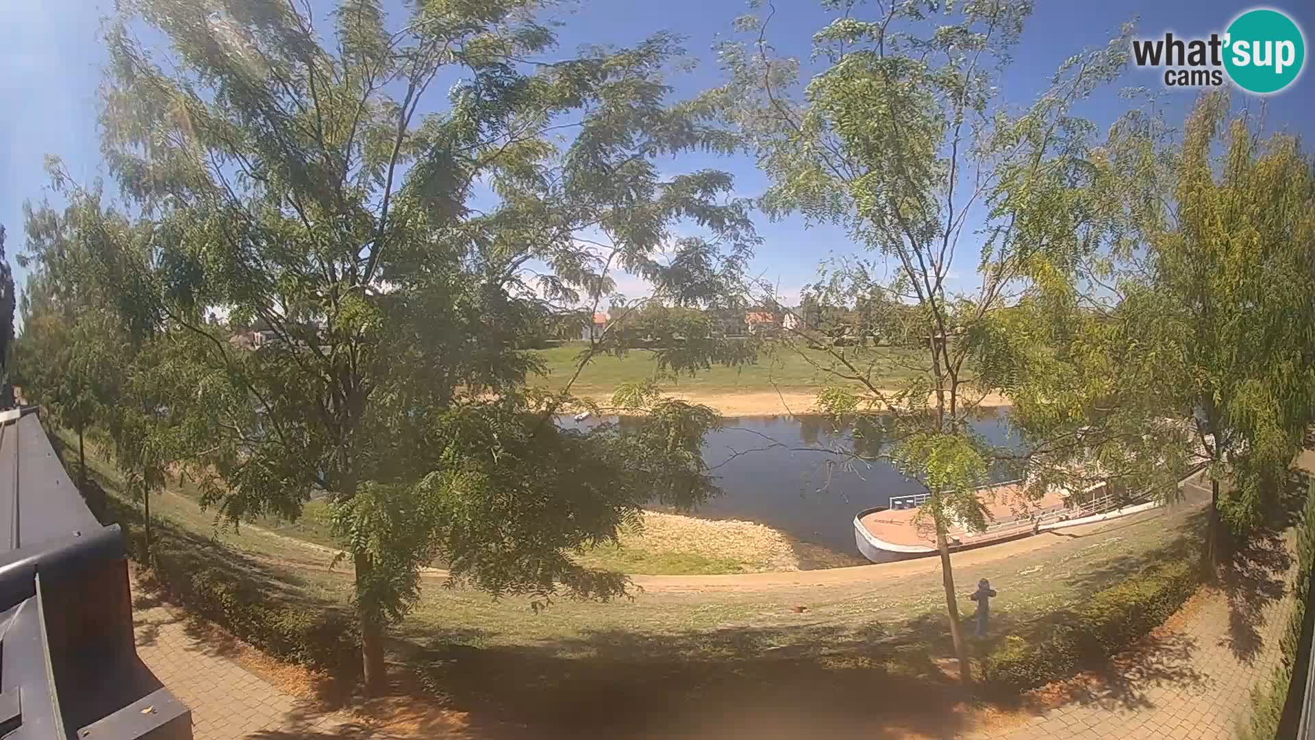Sisak live webcam pogled na reku Kolpu