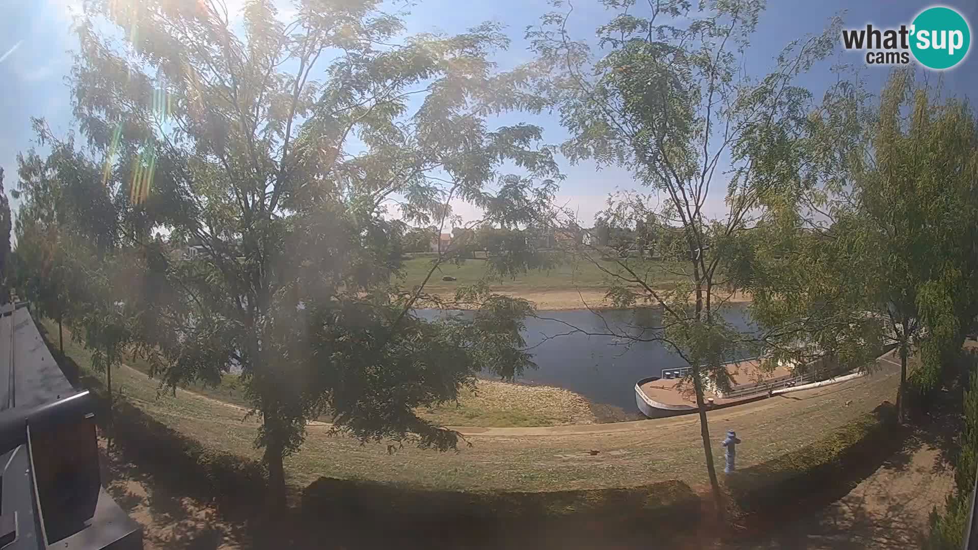 Sisak live webcam Kolpa river view – Croatia