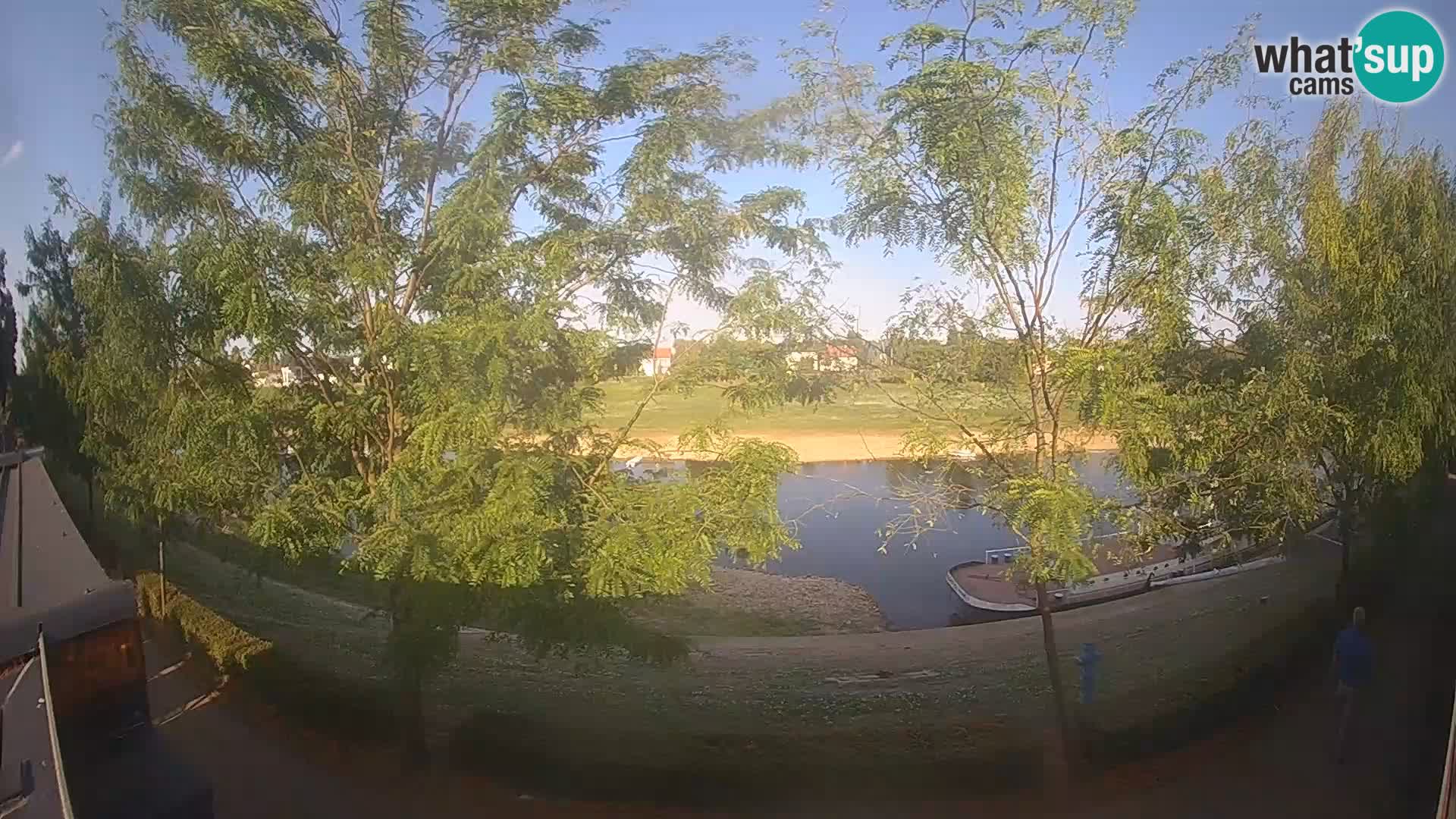 Sisak live webcam – vista sul fiume Kolpa – Croazia