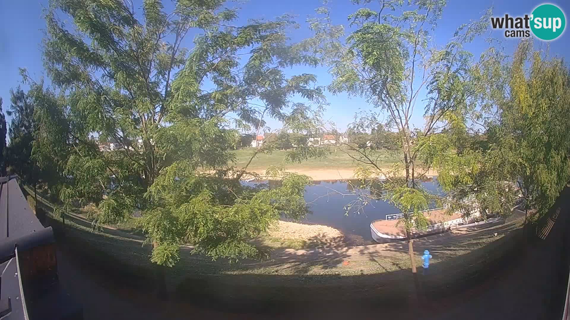 Sisak live webcam – vista sul fiume Kolpa – Croazia