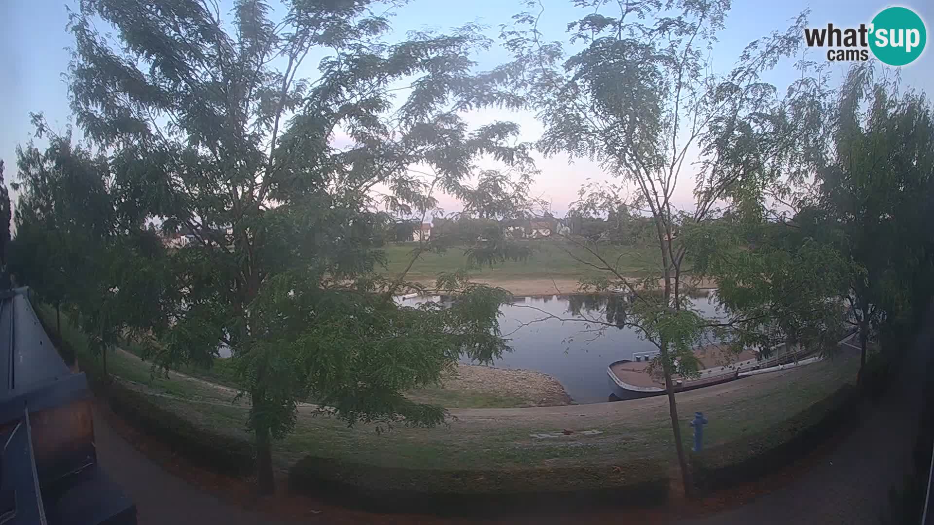 Sisak live webcam – vista sul fiume Kolpa – Croazia