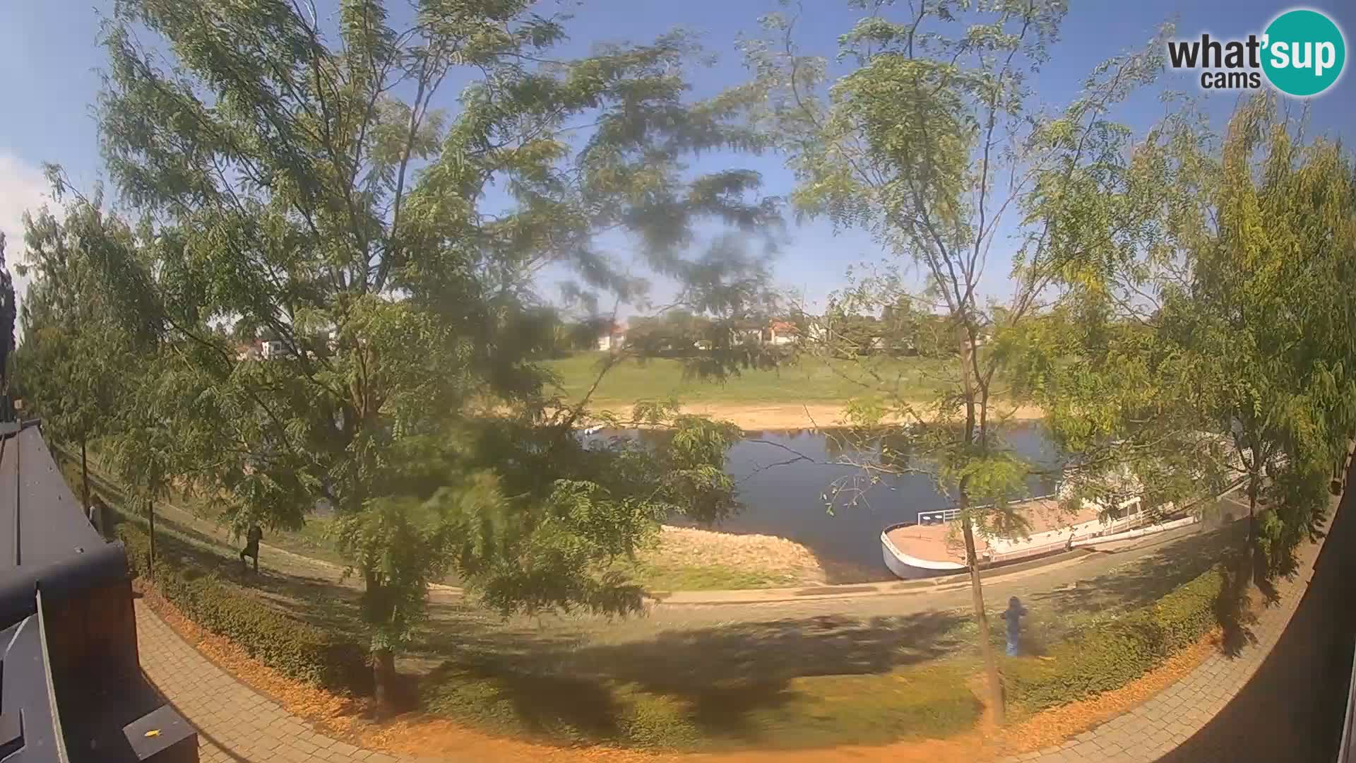 Sisak live webcam pogled na reku Kolpu