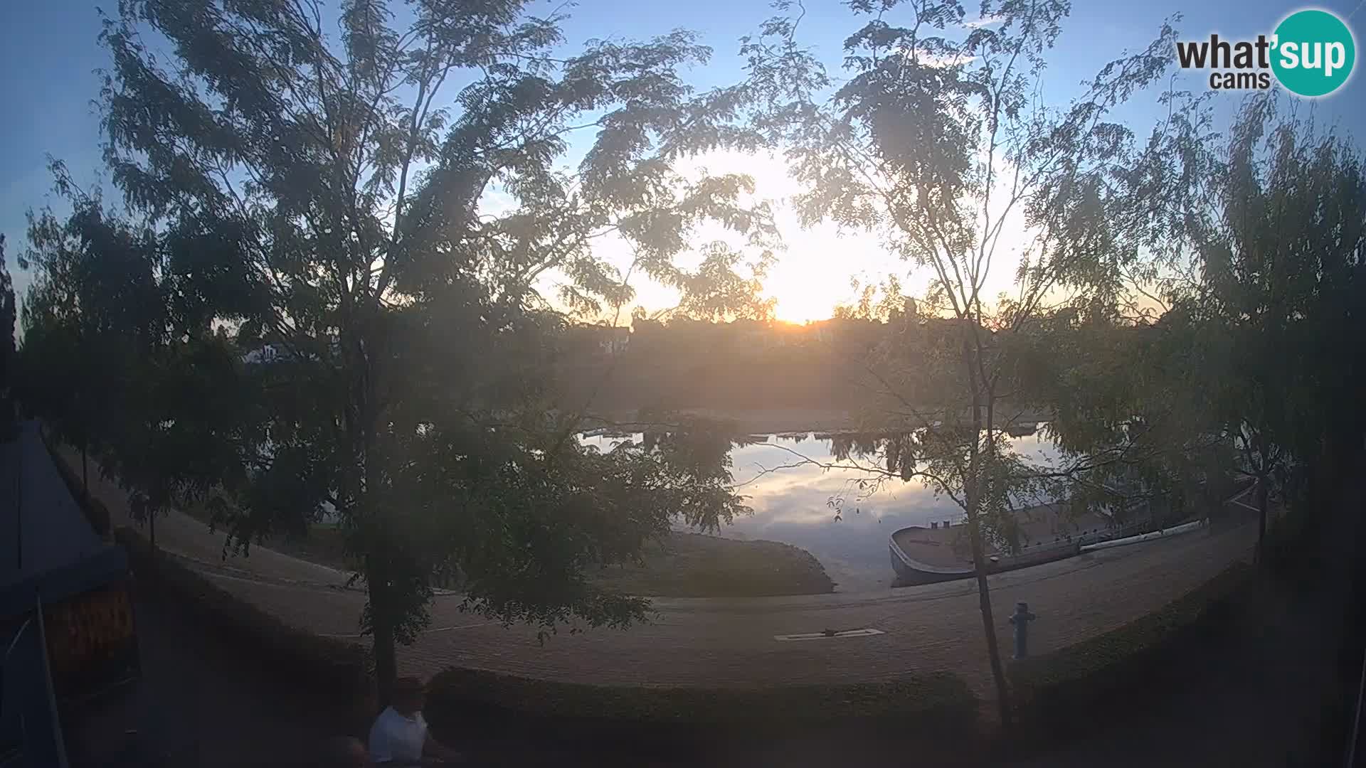 Sisak live webcam – vista sul fiume Kolpa – Croazia