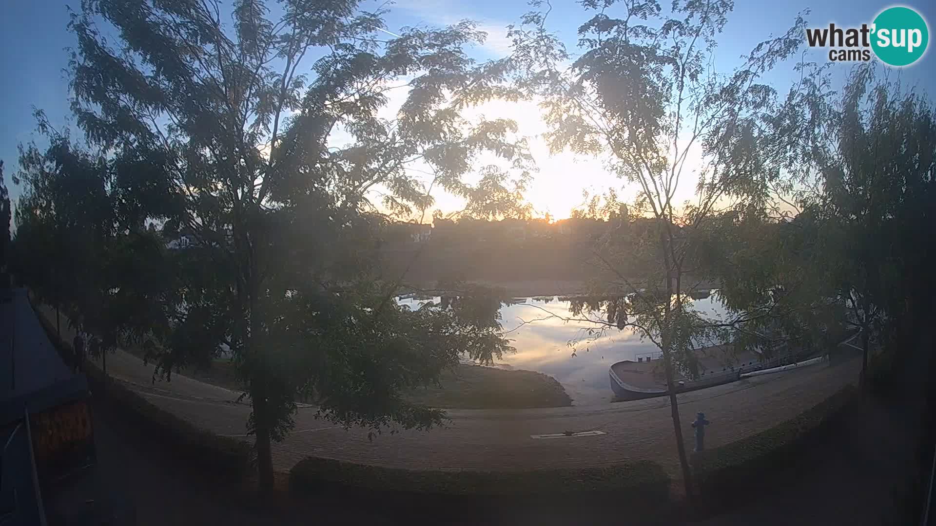 Sisak live webcam – vista sul fiume Kolpa – Croazia