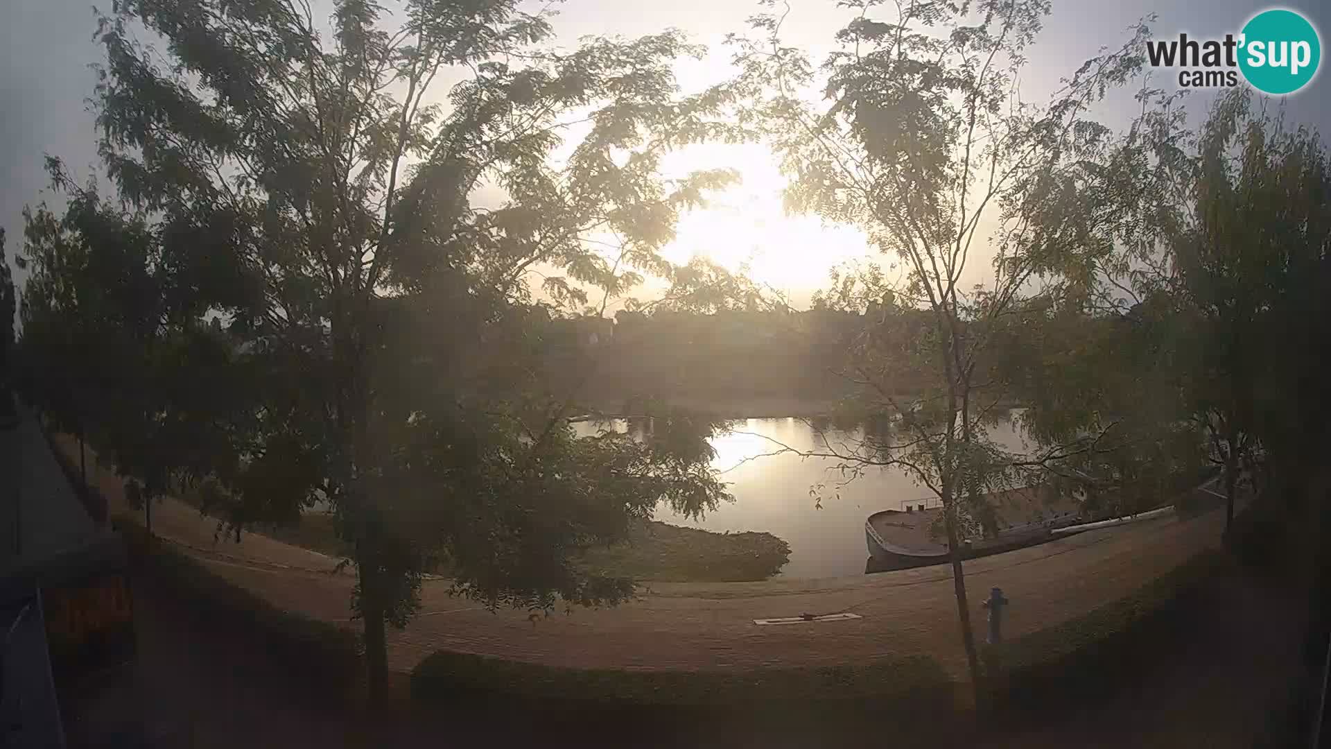 Sisak live webcam – vista sul fiume Kolpa – Croazia
