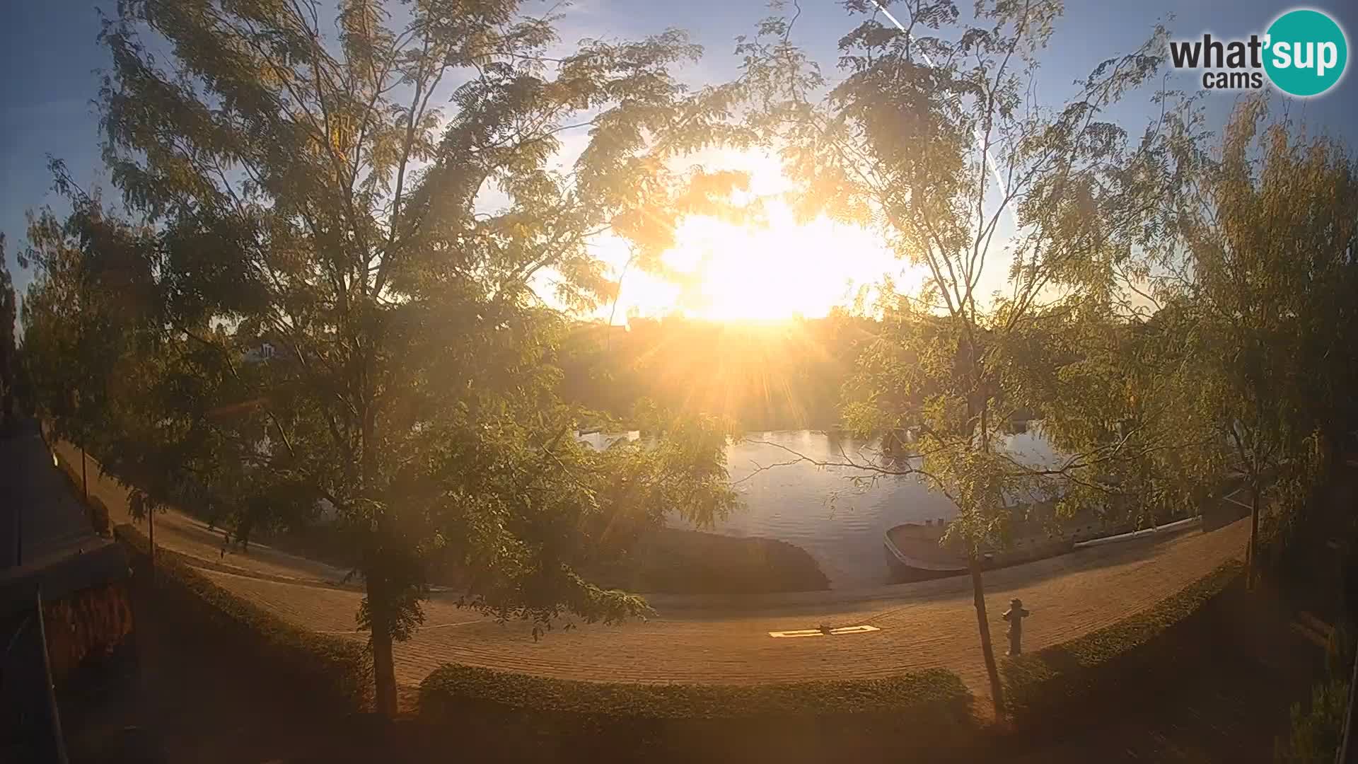 Sisak Live-Webcam Blick auf den Fluss Kolpa – Kroatien