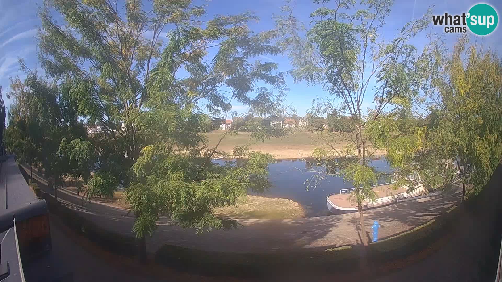 Sisak webcam en direct – vue sur la rivière Kolpa – Croatie