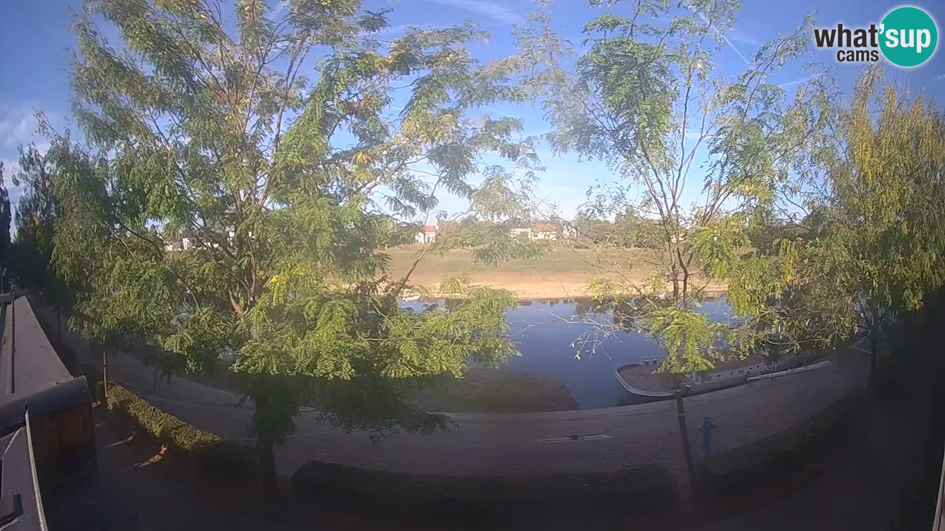 Sisak live webcam – vista sul fiume Kolpa – Croazia