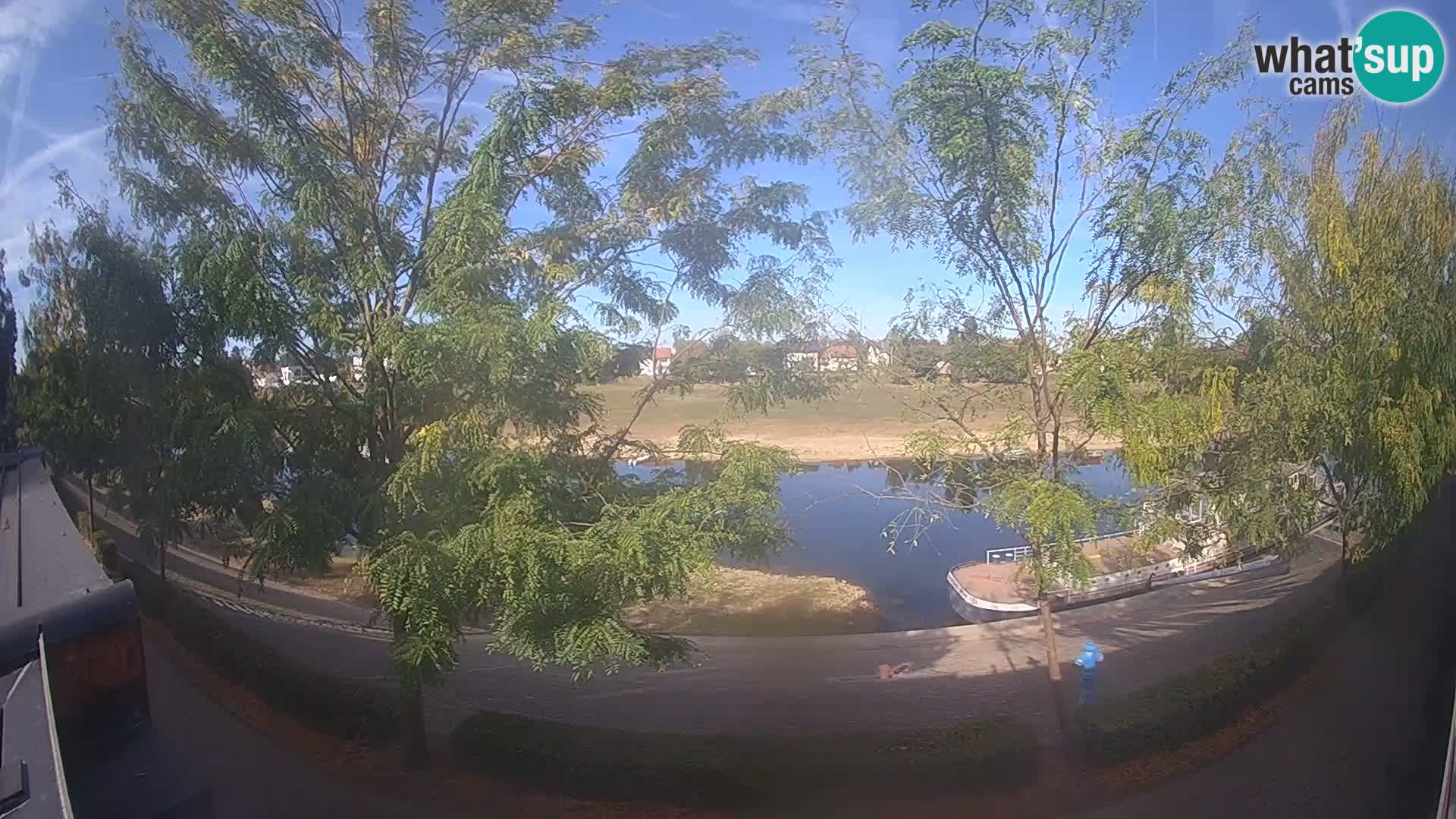 Sisak Live-Webcam Blick auf den Fluss Kolpa – Kroatien