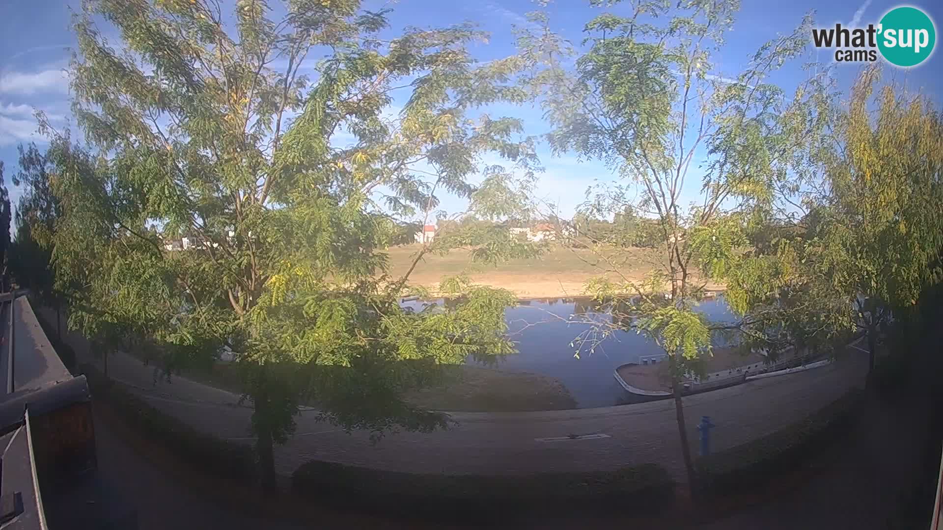 Sisak Live-Webcam Blick auf den Fluss Kolpa – Kroatien