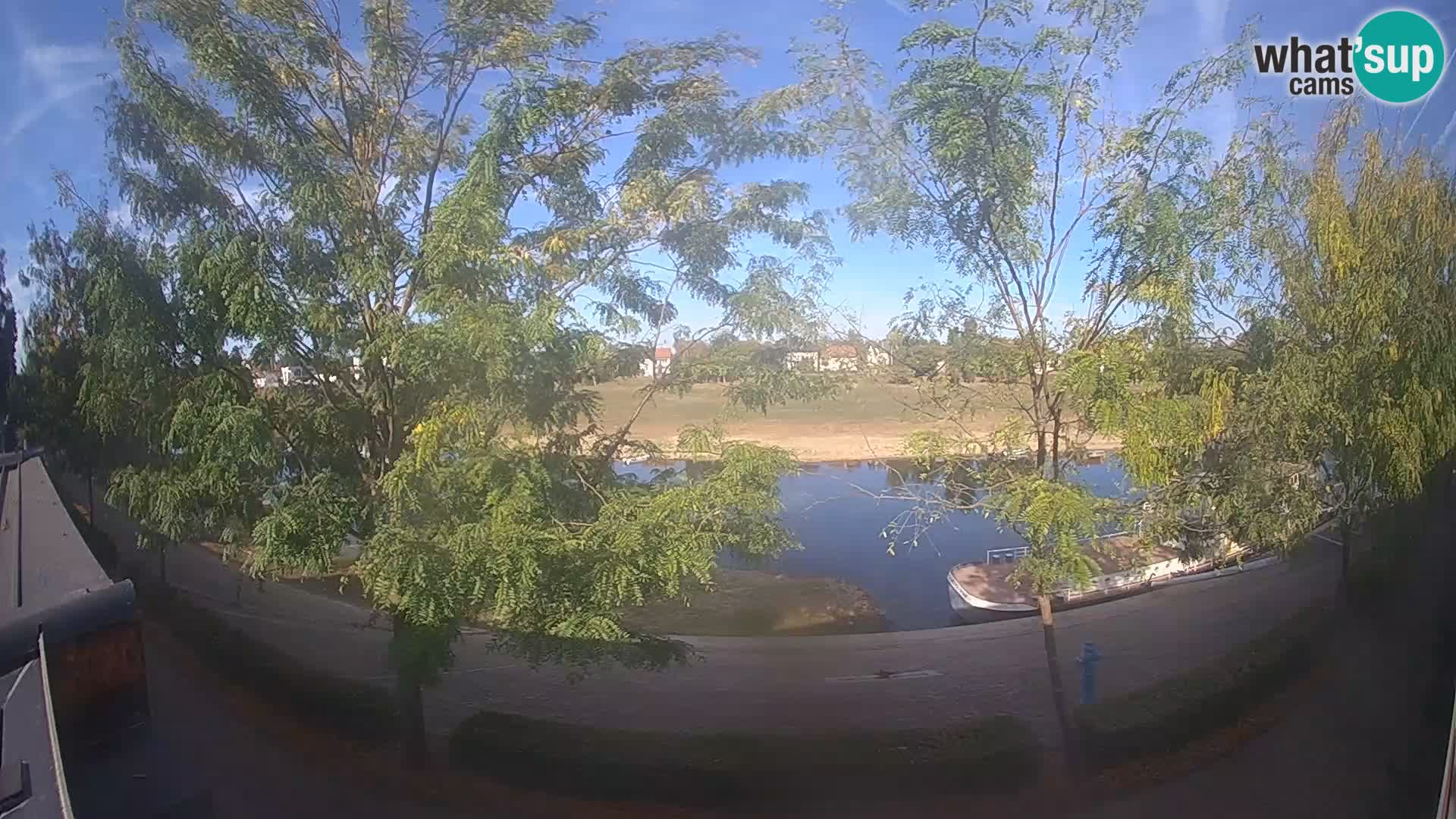 Sisak webcam en direct – vue sur la rivière Kolpa – Croatie