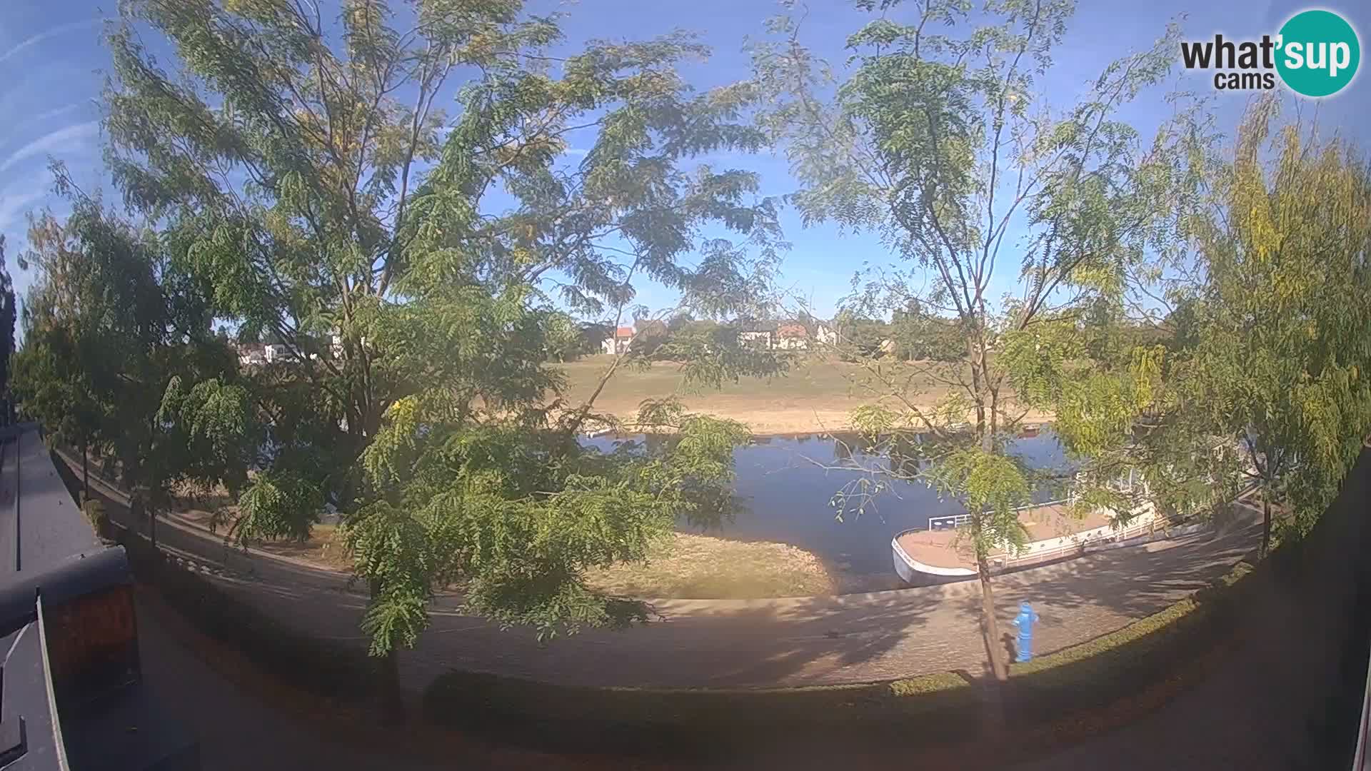 Sisak webcam en direct – vue sur la rivière Kolpa – Croatie
