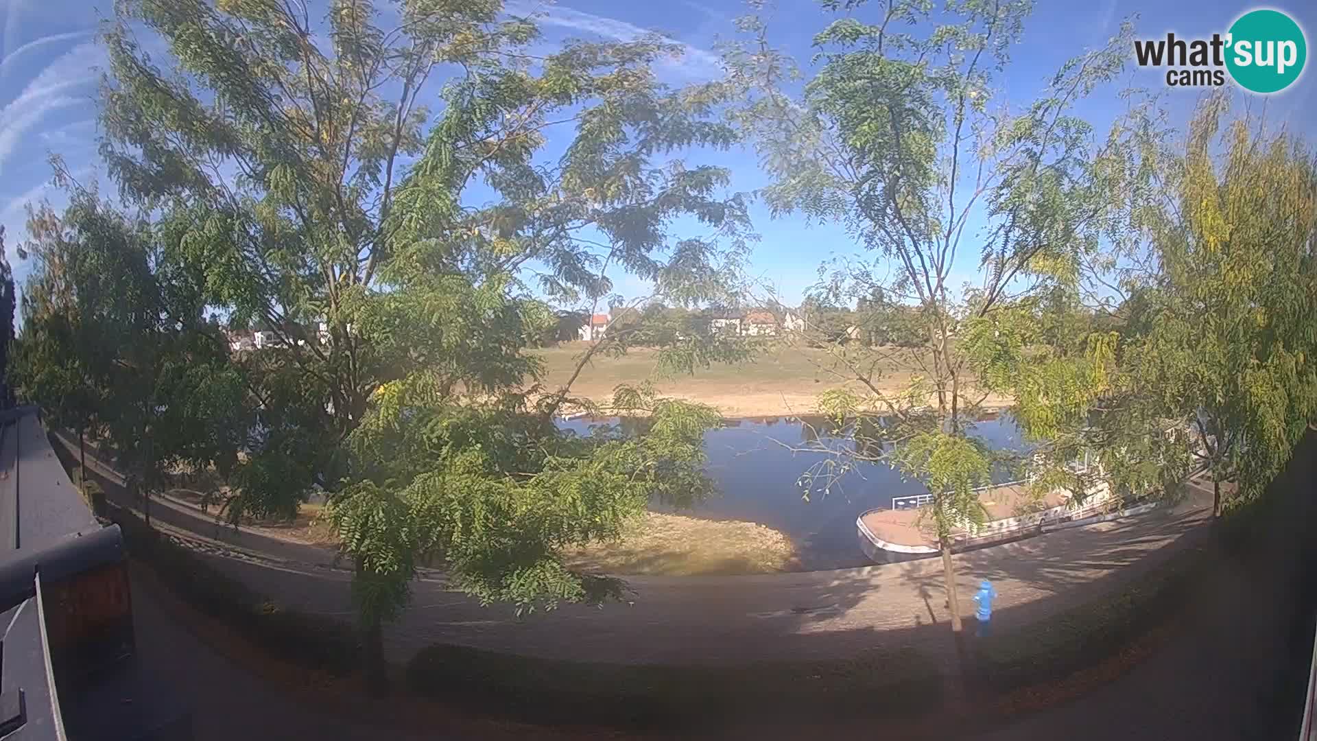 Sisak live webcam Kolpa river view – Croatia