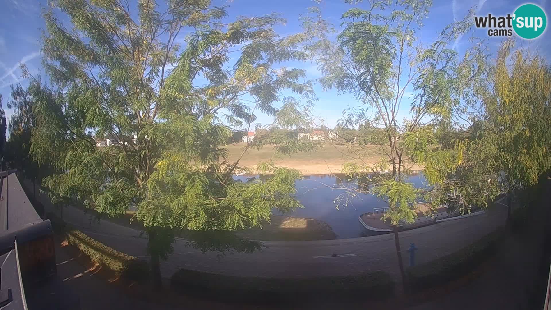 Sisak Live-Webcam Blick auf den Fluss Kolpa – Kroatien
