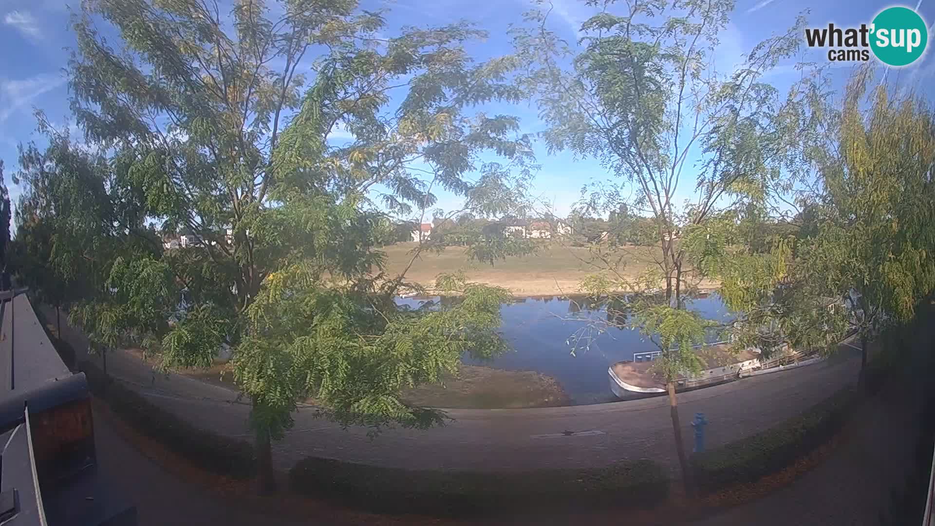 Sisak live webcam Kolpa river view – Croatia