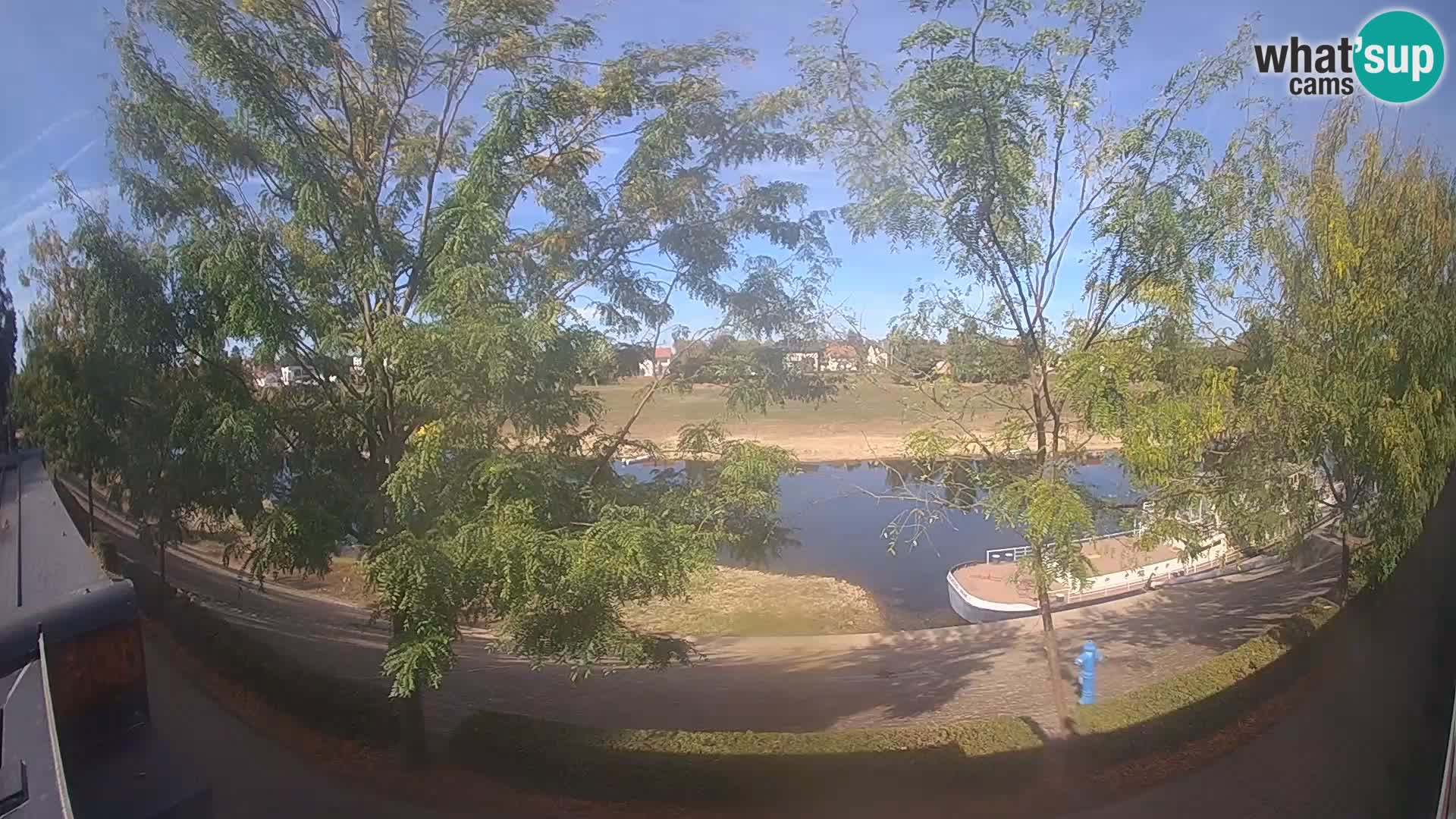 Sisak live webcam Kolpa river view – Croatia
