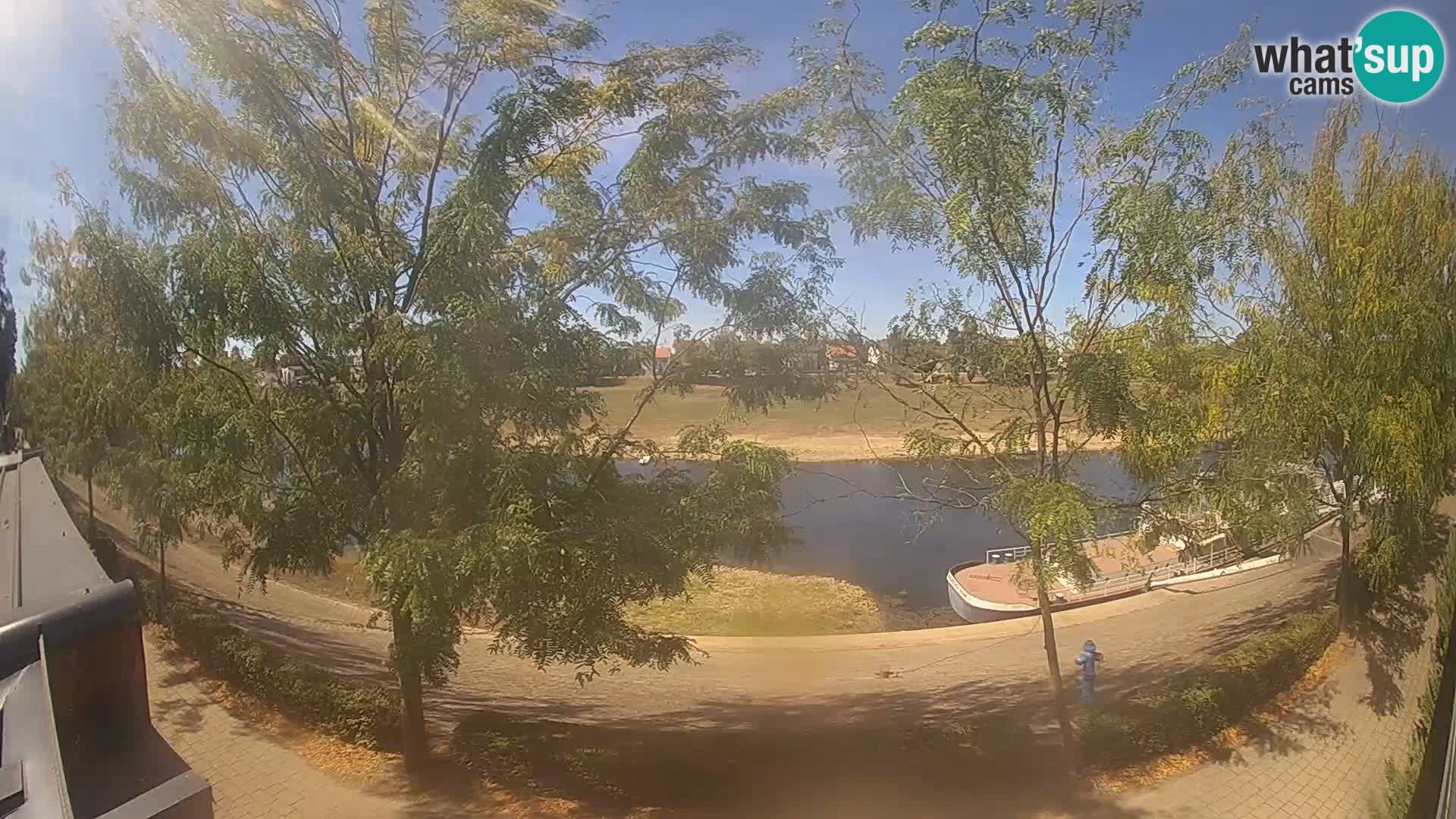 Sisak Live-Webcam Blick auf den Fluss Kolpa – Kroatien