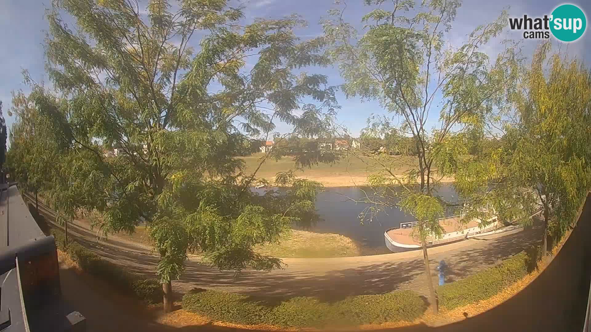 Sisak Live-Webcam Blick auf den Fluss Kolpa – Kroatien