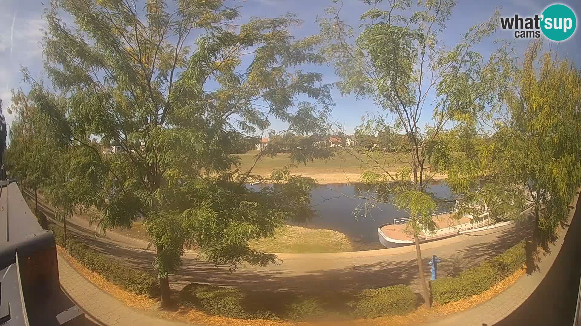 Sisak Live-Webcam Blick auf den Fluss Kolpa – Kroatien