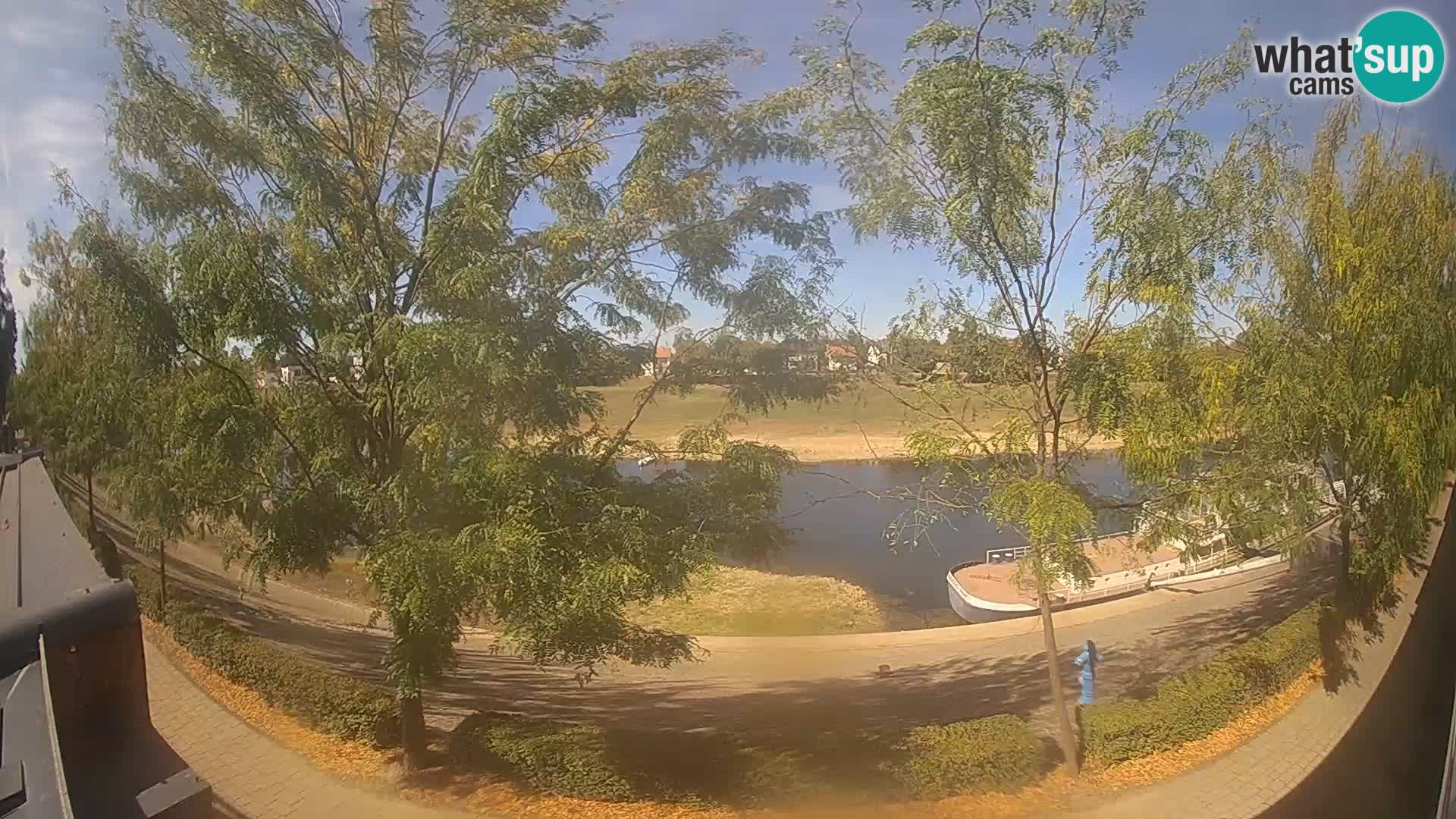 Sisak Live-Webcam Blick auf den Fluss Kolpa – Kroatien