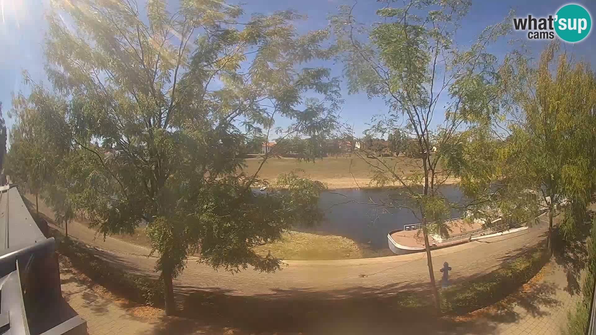 Sisak live webcam Kolpa river view – Croatia