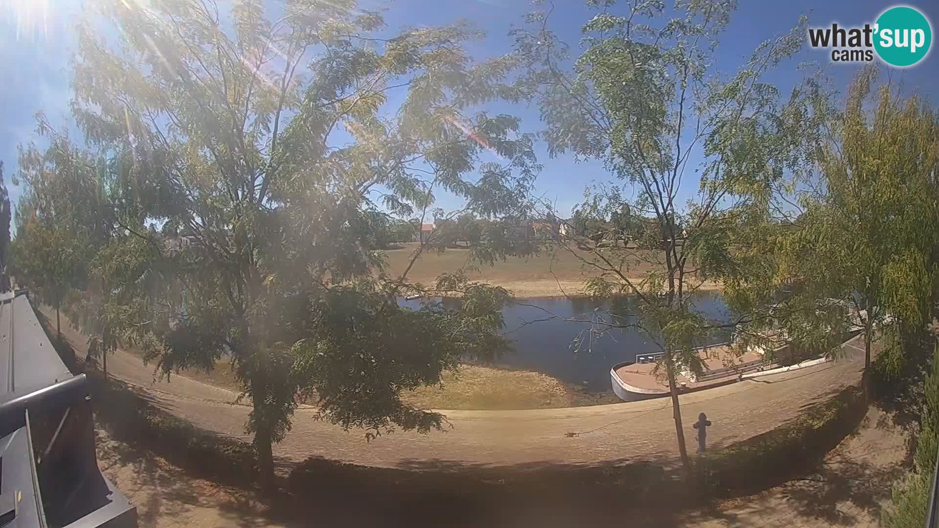 Sisak live webcam – vista sul fiume Kolpa – Croazia