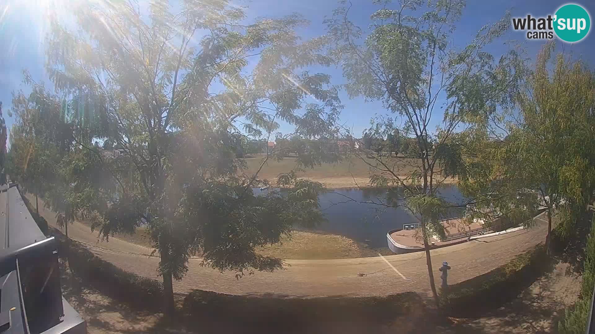 Sisak live webcam pogled na reku Kolpu