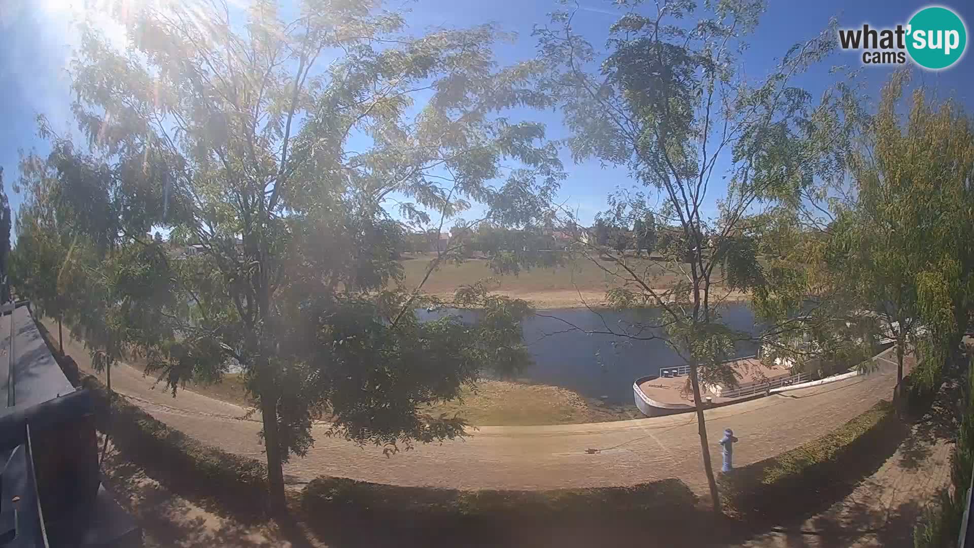 Sisak live webcam Kolpa river view – Croatia