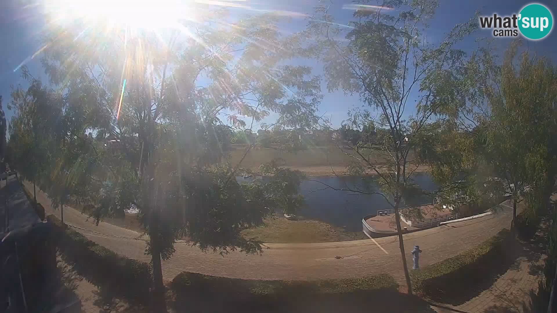 Sisak live webcam – vista sul fiume Kolpa – Croazia