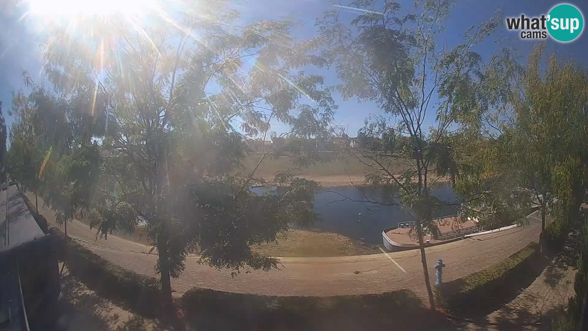 Sisak live webcam pogled na reku Kolpu