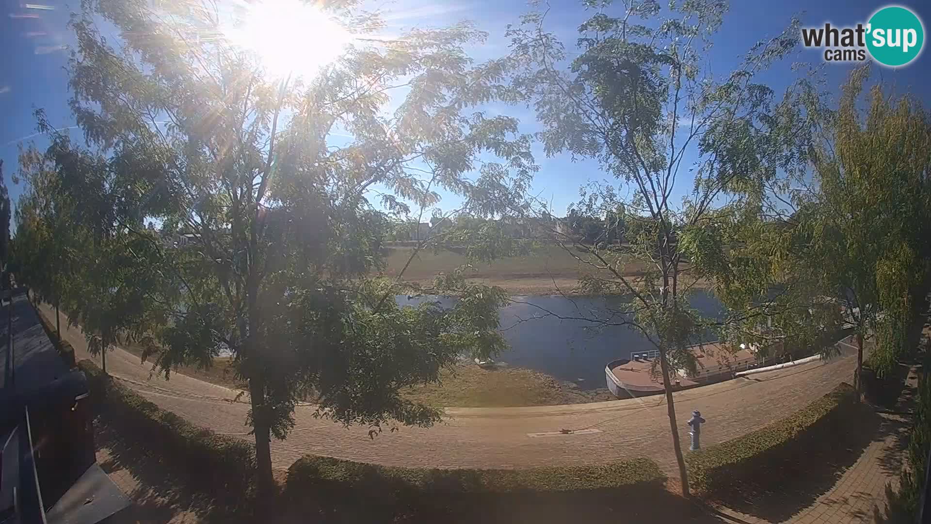 Sisak webcam en direct – vue sur la rivière Kolpa – Croatie